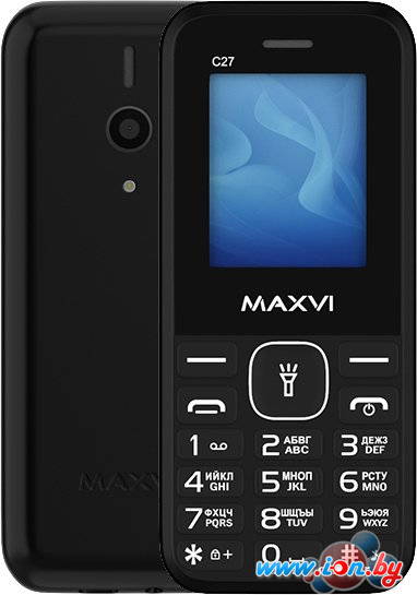 Телефон Maxvi C27 (черный) в Могилёве