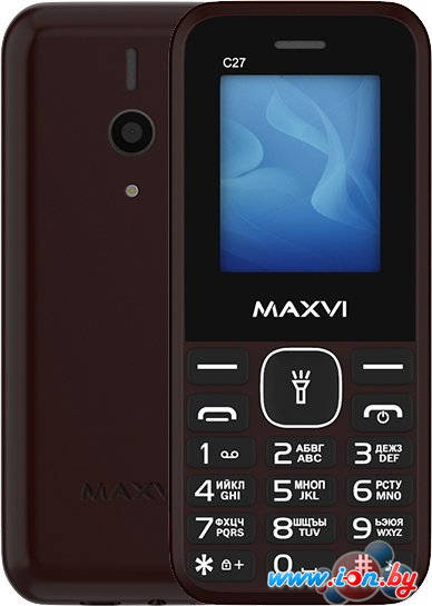 Телефон Maxvi C27 (коричневый) в Могилёве