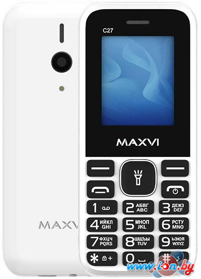 Телефон Maxvi C27 (белый) в Могилёве