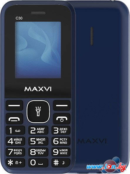 Телефон Maxvi C30 (синий) в Могилёве