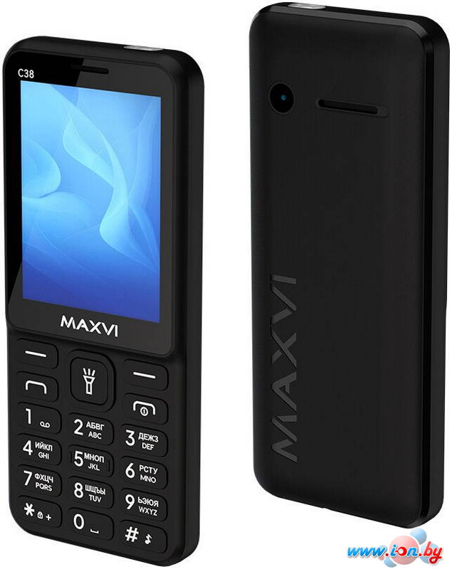 Телефон Maxvi C38 (черный) в Могилёве