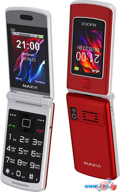 Телефон Maxvi E28 (красный) в Могилёве Телефон Maxvi E28 (красный) в Могилёве