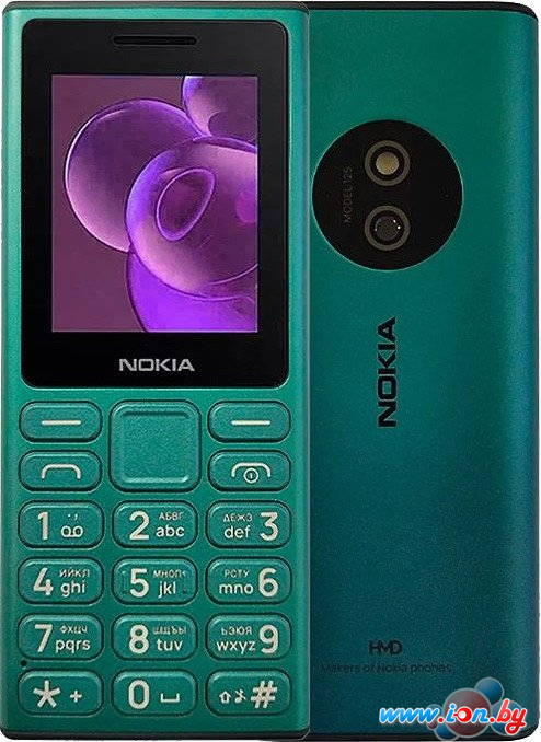 Кнопочный телефон Nokia 125 (2024) Dual SIM TA-1655 (зеленый) в Могилёве