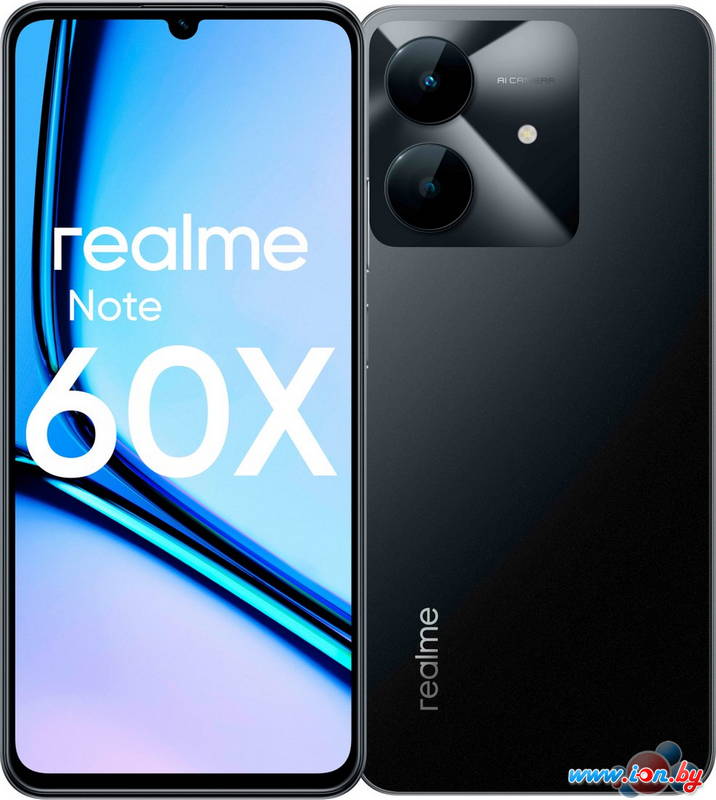 Телефон Realme Note 60x RMX3938 3GB/64GB (черный) в Могилёве