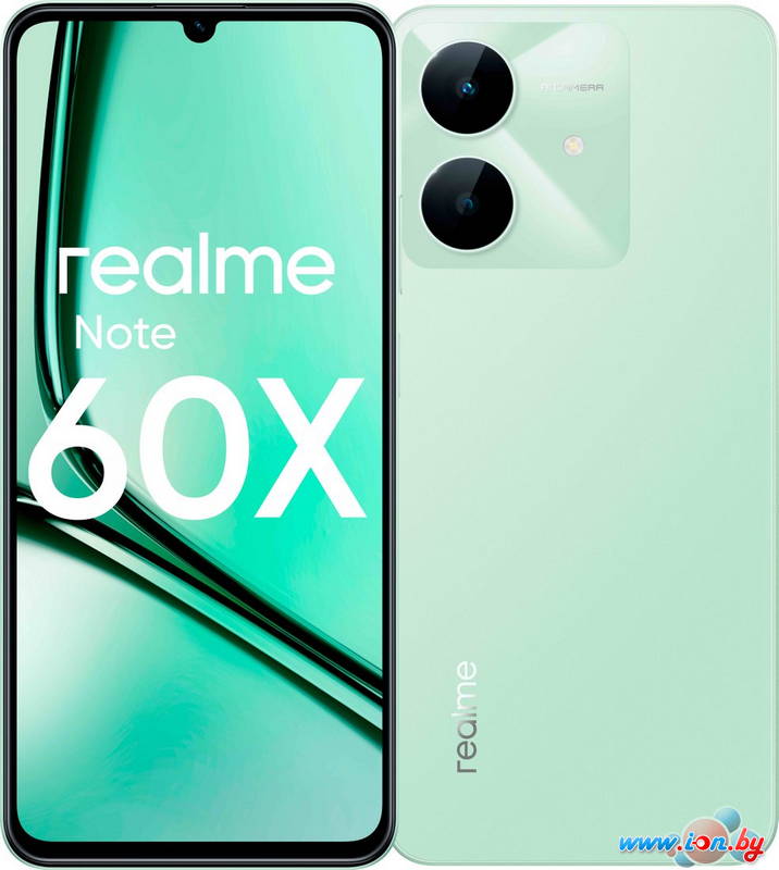 Телефон Realme Note 60x RMX3938 3GB/64GB (зеленый) в Могилёве