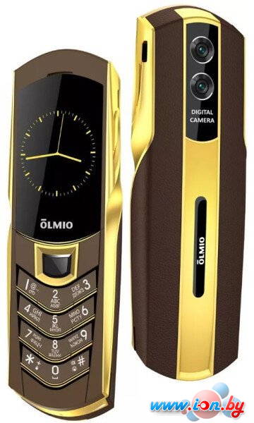 Телефон Olmio K08 (кофе/золото) в Могилёве