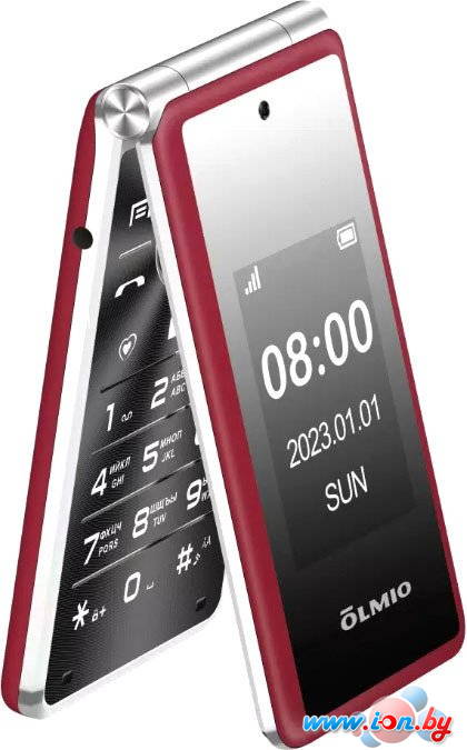 Телефон Olmio F50 (красный) в Могилёве