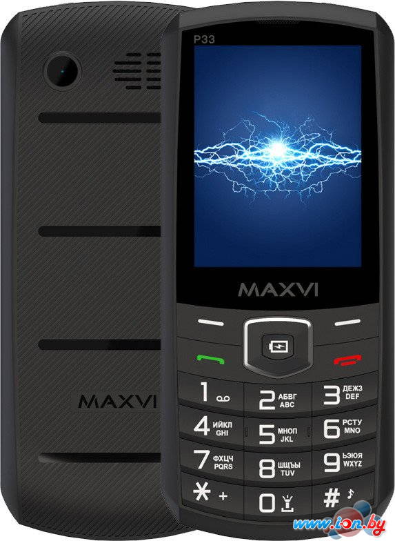 Телефон Maxvi P33 (черный) в Могилёве