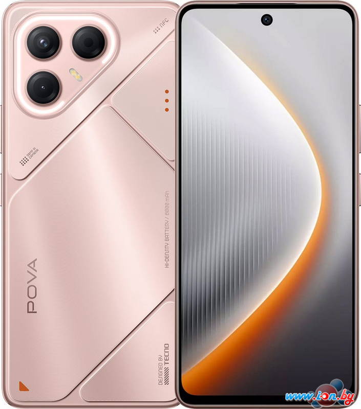 Телефон Tecno Pova 7 5G 8GB/256GB (розовая звездная пыль) в Могилёве