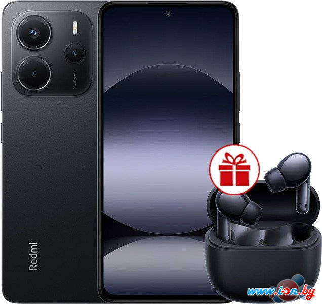 Телефон Xiaomi Redmi Note 14 6GB/128GB международная версия (черный) + наушники Xiaomi Redmi Buds 6 Lite (черный) по акции в Могилёве