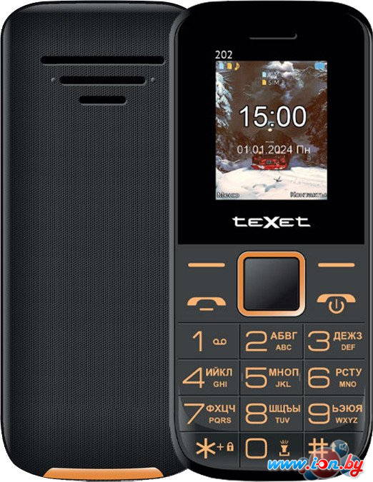 Телефон TeXet TM-202 (черный) в Могилёве