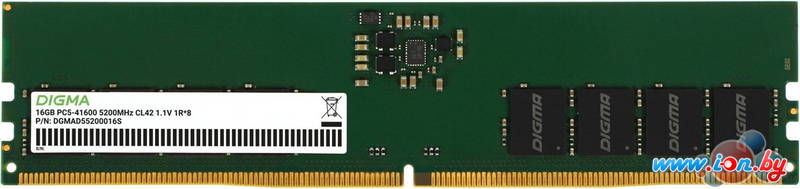 Оперативная память Digma 16ГБ DDR5 5200 МГц DGMAD55200016S в Могилёве