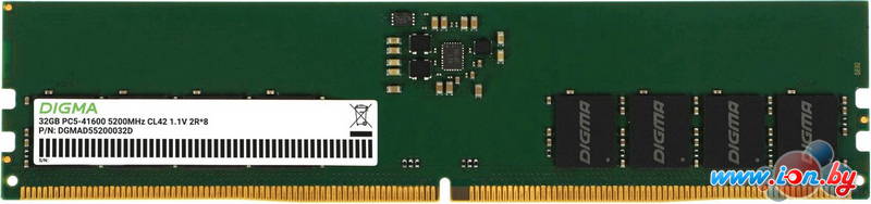 Оперативная память Digma 32ГБ DDR5 5200 МГц DGMAD55200032D в Могилёве