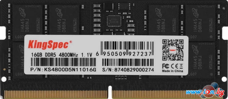 Оперативная память KingSpec 16ГБ DDR5 SODIMM 4800 МГц KS4800D5N11016G в Могилёве