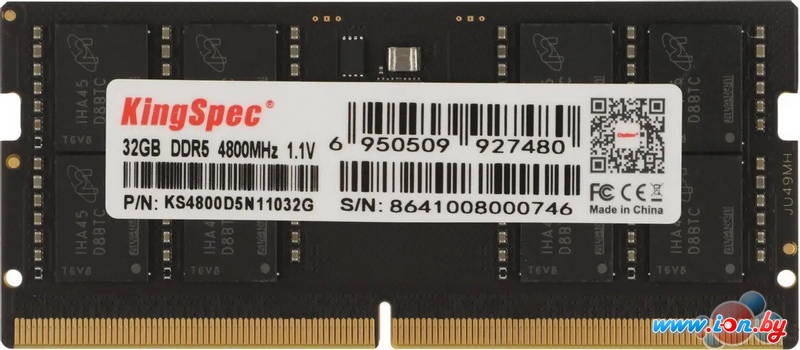 Оперативная память KingSpec 32ГБ DDR5 SODIMM 4800 МГц KS4800D5N11032G в Могилёве