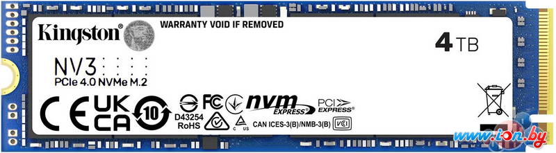 SSD Kingston NV3 4TB SNV3S/4000G в Могилёве