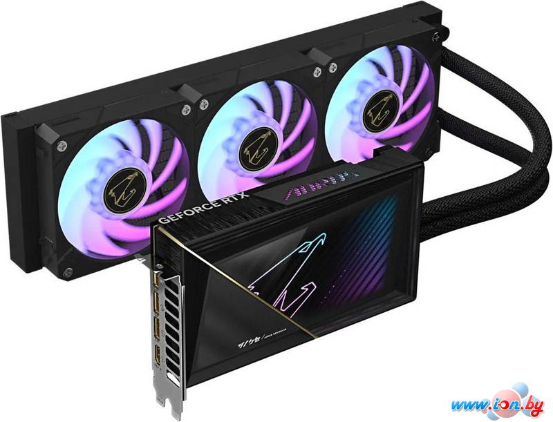 Видеокарта Gigabyte Aorus GeForce RTX 5080 Xtreme Waterforce 16G GV-N5080AORUSX W-16GD в Могилёве