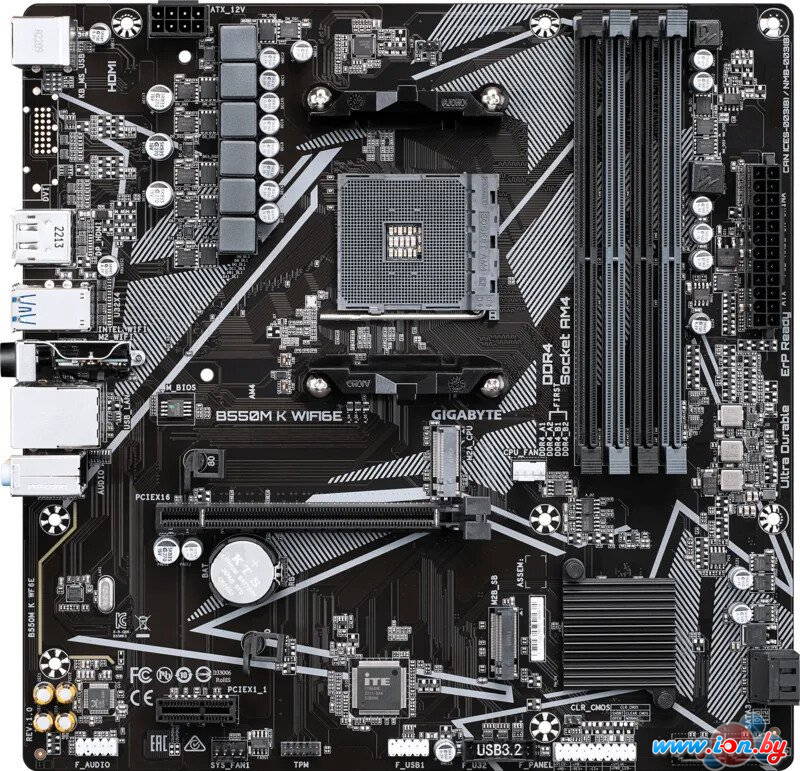 Материнская плата Gigabyte B550M K WiFi6E (rev. 1.0) в Могилёве