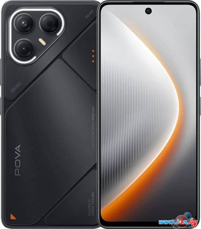Телефон Tecno Pova 7 5G 8GB/128GB (графитовый черный) в Могилёве