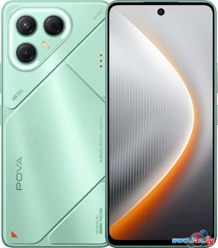 Телефон Tecno Pova 7 5G 8GB/128GB (зеленый оазис) в Могилёве