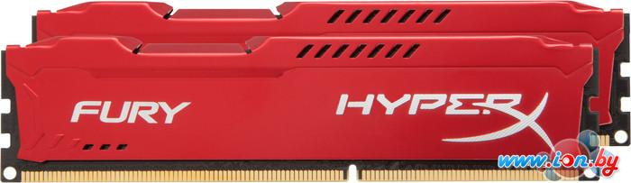 Оперативная память HyperX Fury Red 2x4GB KIT DDR3 PC3-14900 HX318C10FRK2/8 в Бресте